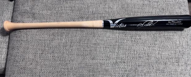 AJ Pollock Signed Autographed Victus Bat- Beckett Coa- Dodgers Diamonbacks