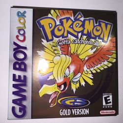 Pokemon Gold Version - Nintendo Game Boy No Manual