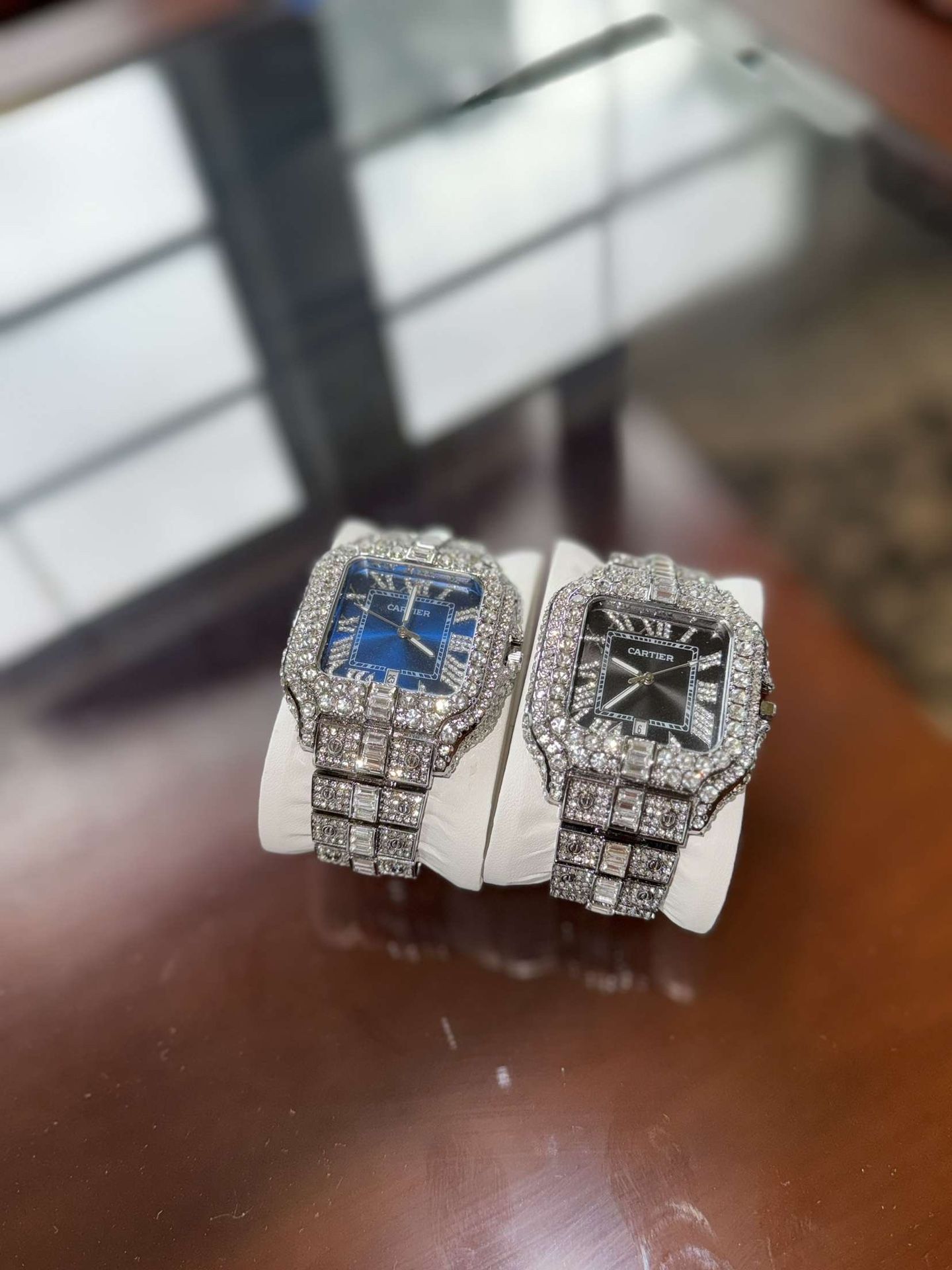 Iced Out Cartier Watch