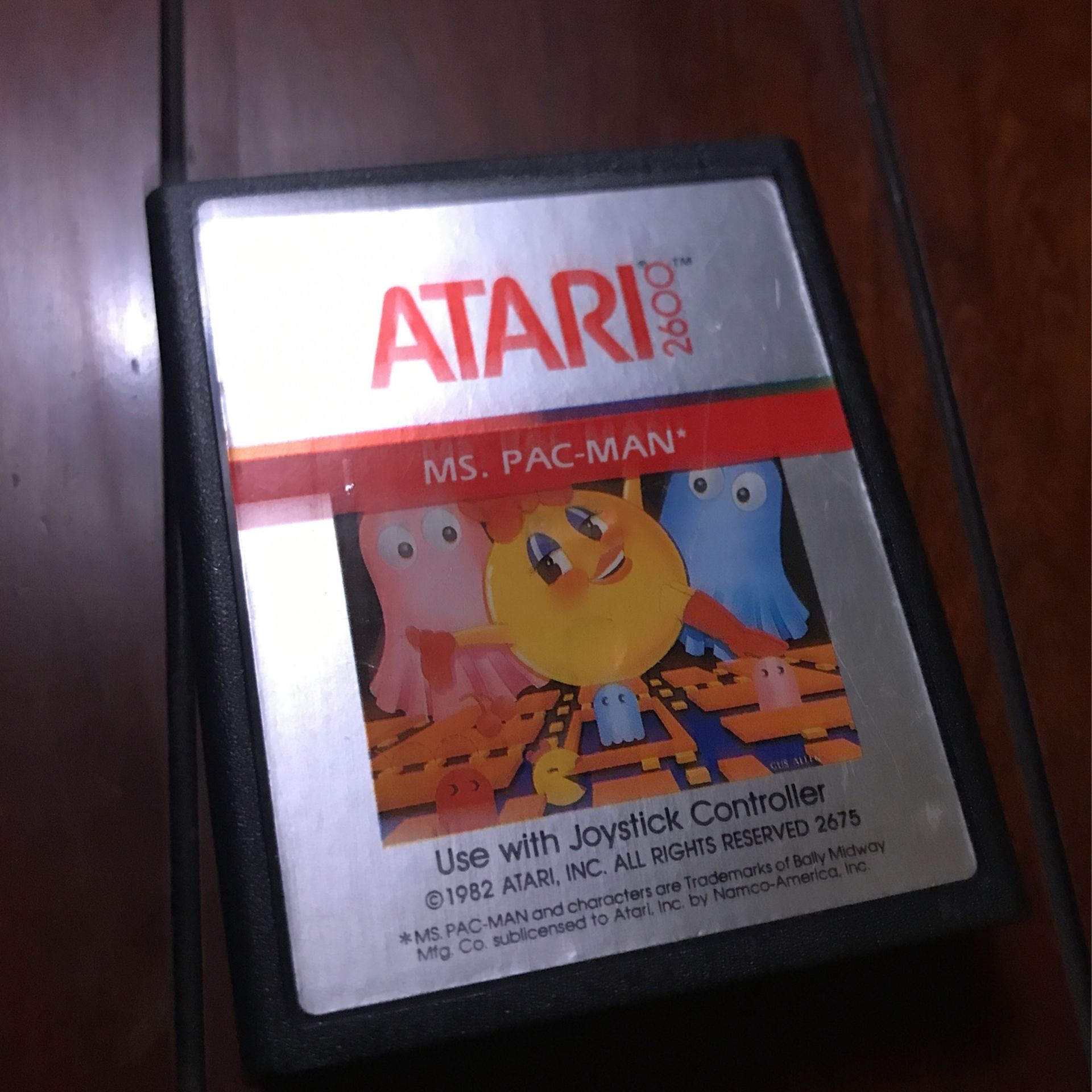 Ms. Pac-Man Atari 2600 video game original and authentic