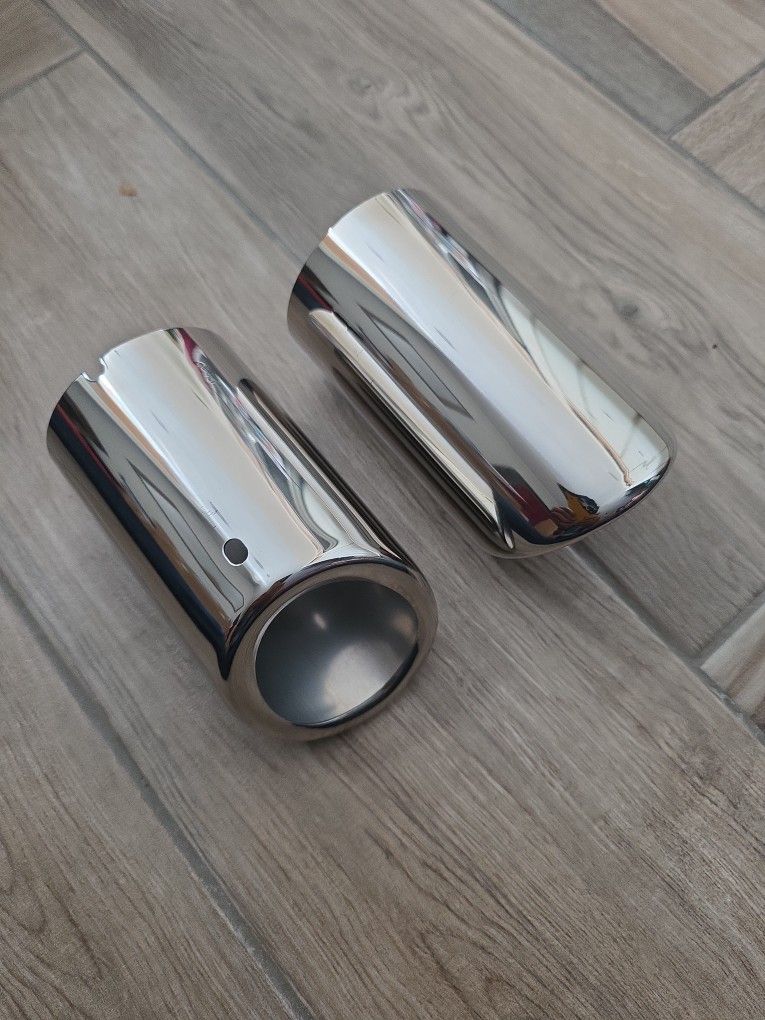 Stainless Steel Exhaust Tips Pair, Chrome Audi Q5/A4/A4L/A3, VW CC 2012 to 2015/ Passat 1.8T 2.0T 2011 to 2015 / Tiguan 2011 to 2015 Part