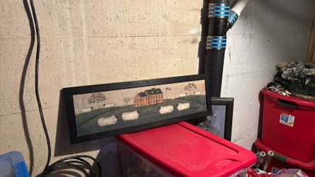 Antique Framed Art- “sheep”