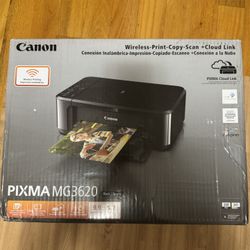 Canon PIXMA MG 3620 Black Wireless 3 In 1 Printer Copy Scan 