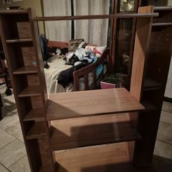 Desk, Computer Cabinet 