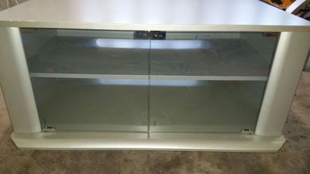SILVER TV STAND