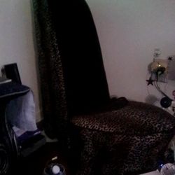 Leopard Print Hi Heel Chairs