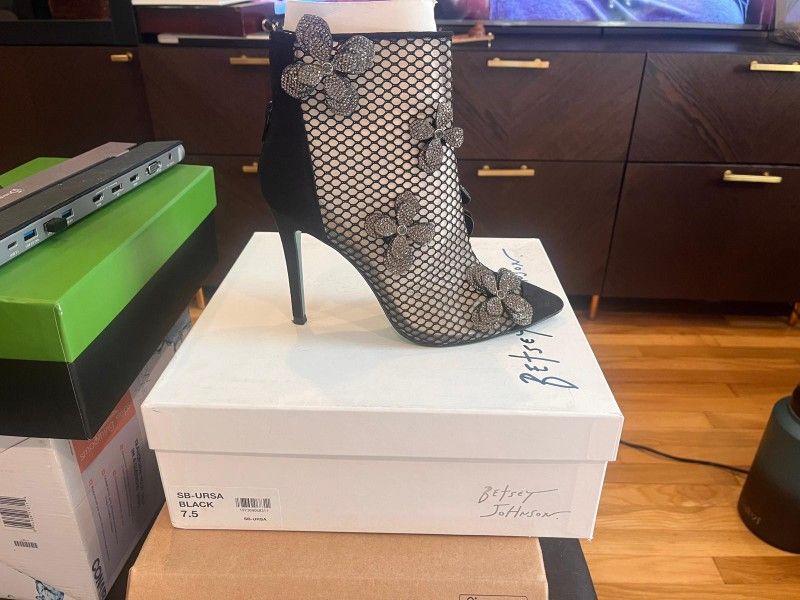 Betsey Johnson Embellished Bootie - 7 1/2