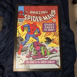 Vintage Spider-Man Comic Poster Board