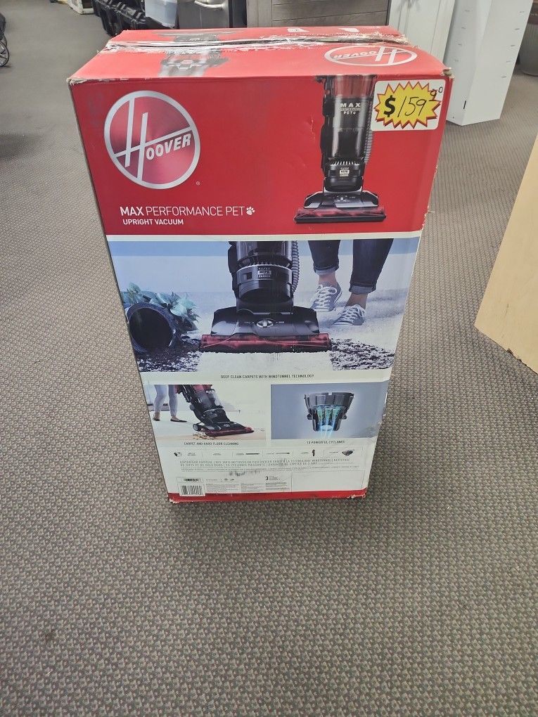 HOOVER
WindTunnel 3 Max Performance Pet, Bagless, Corded, HEPA Media Filter Upright Vacuum Cleaner for Carpet and Hard Floors