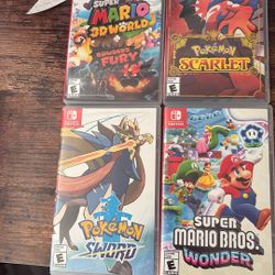 Lot of 4 Nintendo Switch Games/trade For 3DS, 3DS XL or 2DSXL