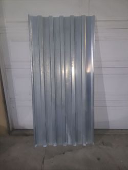 20 galvanized metal roofing/siding panels.