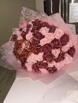 Eternal rose glitter bouquet