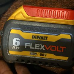 20 V six amp hour, DeWalt battery