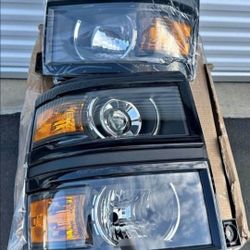 14-15 Chevy Silverado 1500 Headlights faros calaveras micas luces