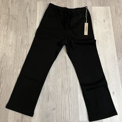 Essentials Black Flared Sweats