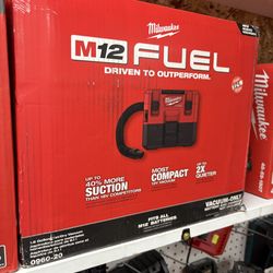 Milwaukee New Vacuum m12 Fuel 