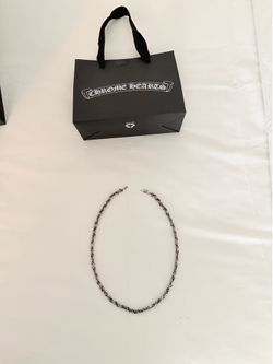 Real Chrome Hearts 18” Paperchain necklace