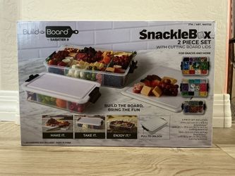 Sabatier Snacklebox 2 Piece Set w/ Cutting Board Lids New In Box