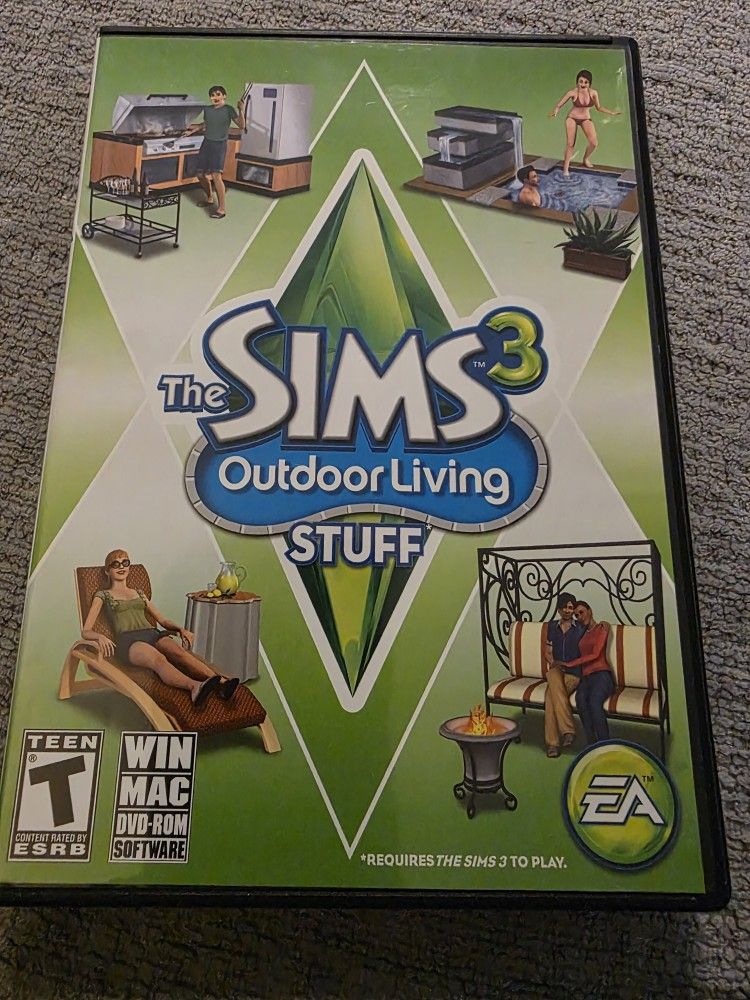 The Sims 3: Outdoor Living Stuff PC MAC DVD Game