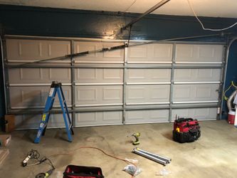 Overhead Garage Door Broken Spring Opener Off Track Replace Adjustment And Parts