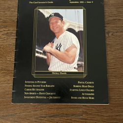 Mickey Mantle Vintage The Investors Journal Sept 1992 issue 6