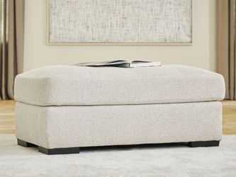 Evanley Linen Ottoman