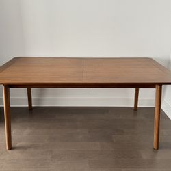 NEW West Elm Parquet Table in cool walnut