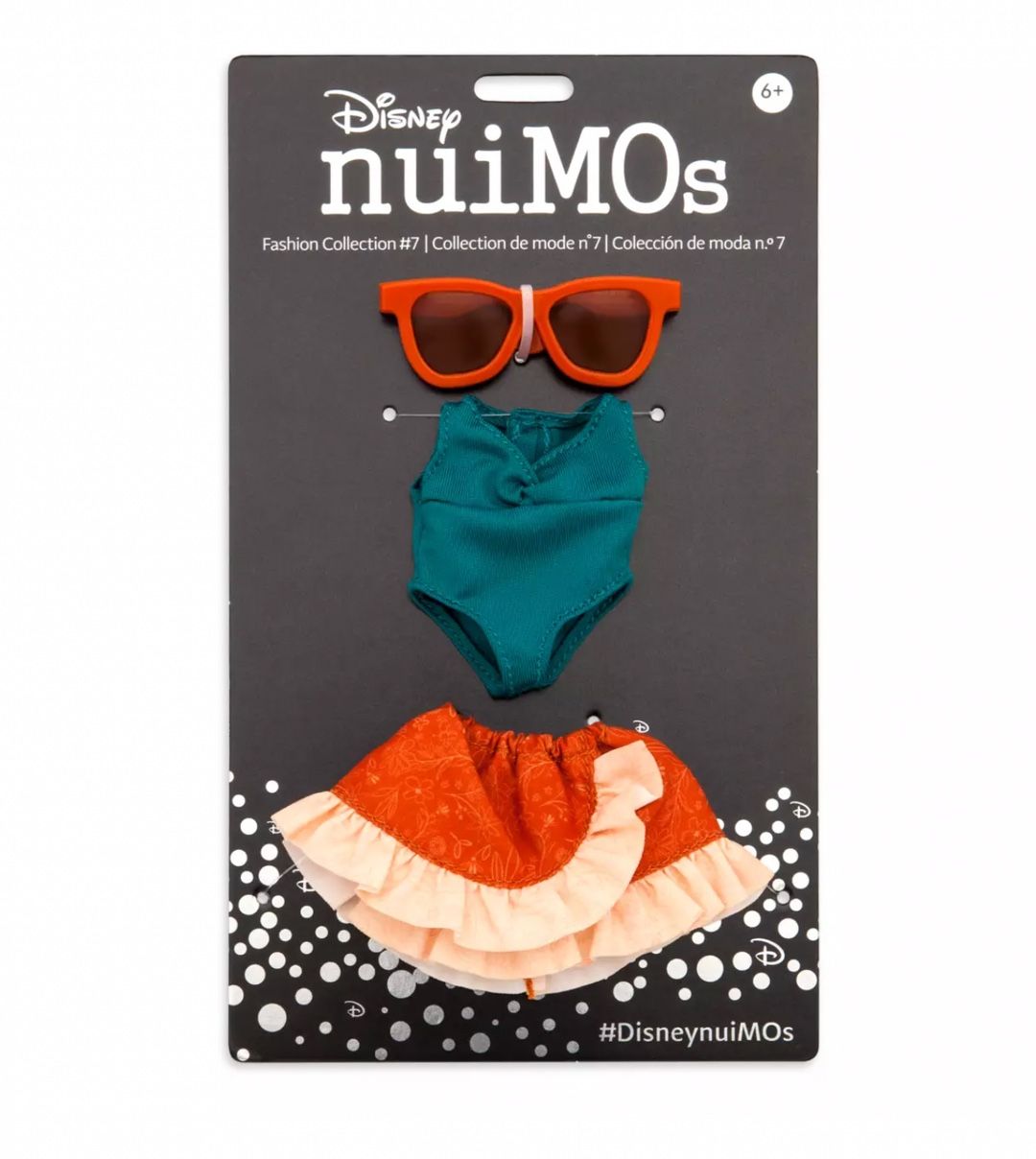 New DISNEY NUIMOS OUTFIT SWIMSUIT WRAP SKIRT AND SUNGLASSES NEW WITH TAG