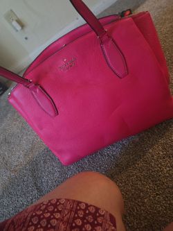 Kate Spade New York Pink Leather Tote Bag
