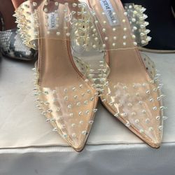 Steve Made - Clear High Heels Size 9