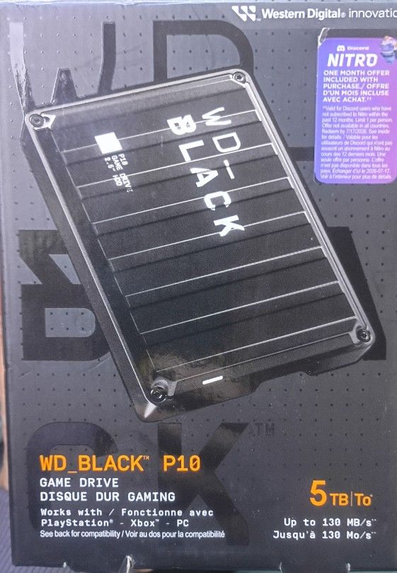 WD_BLACK 5 TB EXTERNAL HARD DRIVE