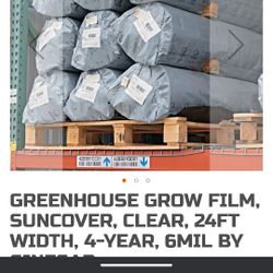 Greenhouse Grow Film.. 50x150  6mil Thick..  By Geniger