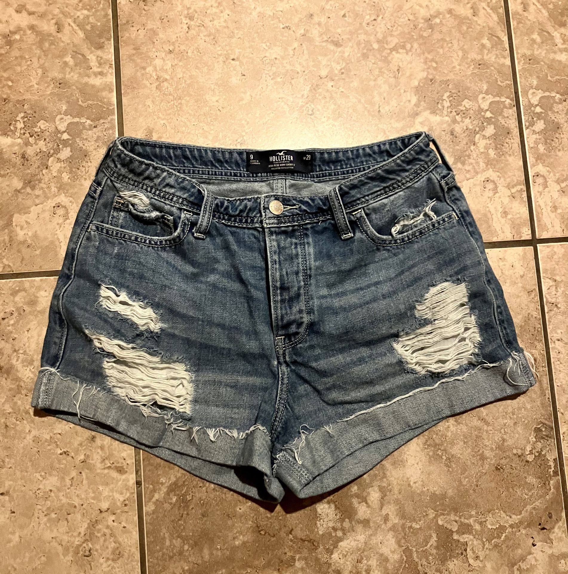 Size 9 (29) Hollister Ripped Jean Shorts