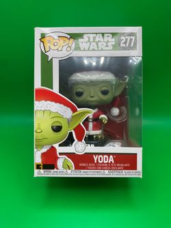 (NEW) Funko POP! Star Wars: Holiday #277 Santa Yoda 3.75 inch Collectable Figure Perfect Christmas Gift for any Star Wars Fan or Collector
