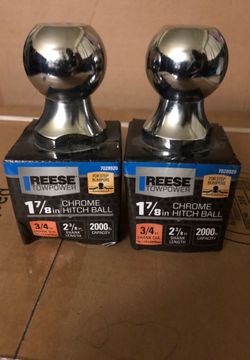 1 7/8 Chrome Hitch Ball Reese Tow Power