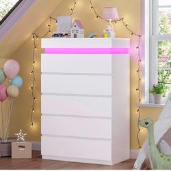 New - Tall Dresser with LED Light