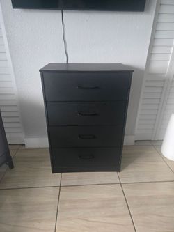 Balck tall dresser