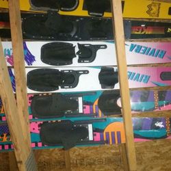 Water skis slalom ski wake board knee board