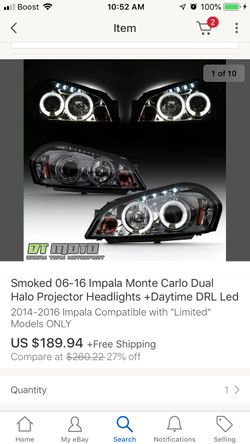 2007 impala headlight