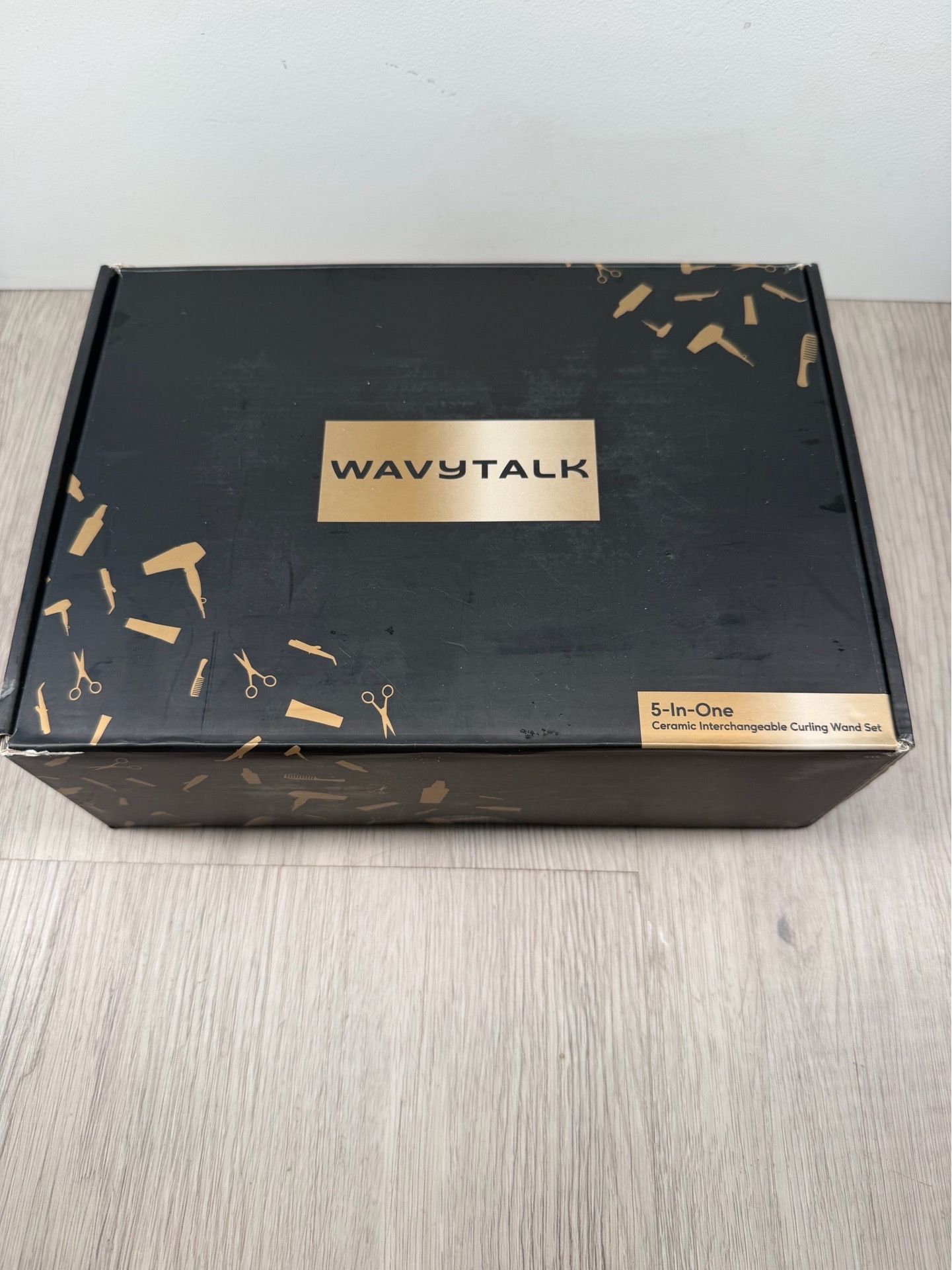 Factory Sealed!Wavytalk 5 in 1 Curling Iron Set with Curling Brush and 4 Interchangeable Ceramic