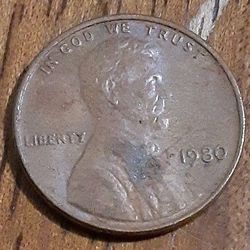 1980 Penny No Mint Mark/Errors