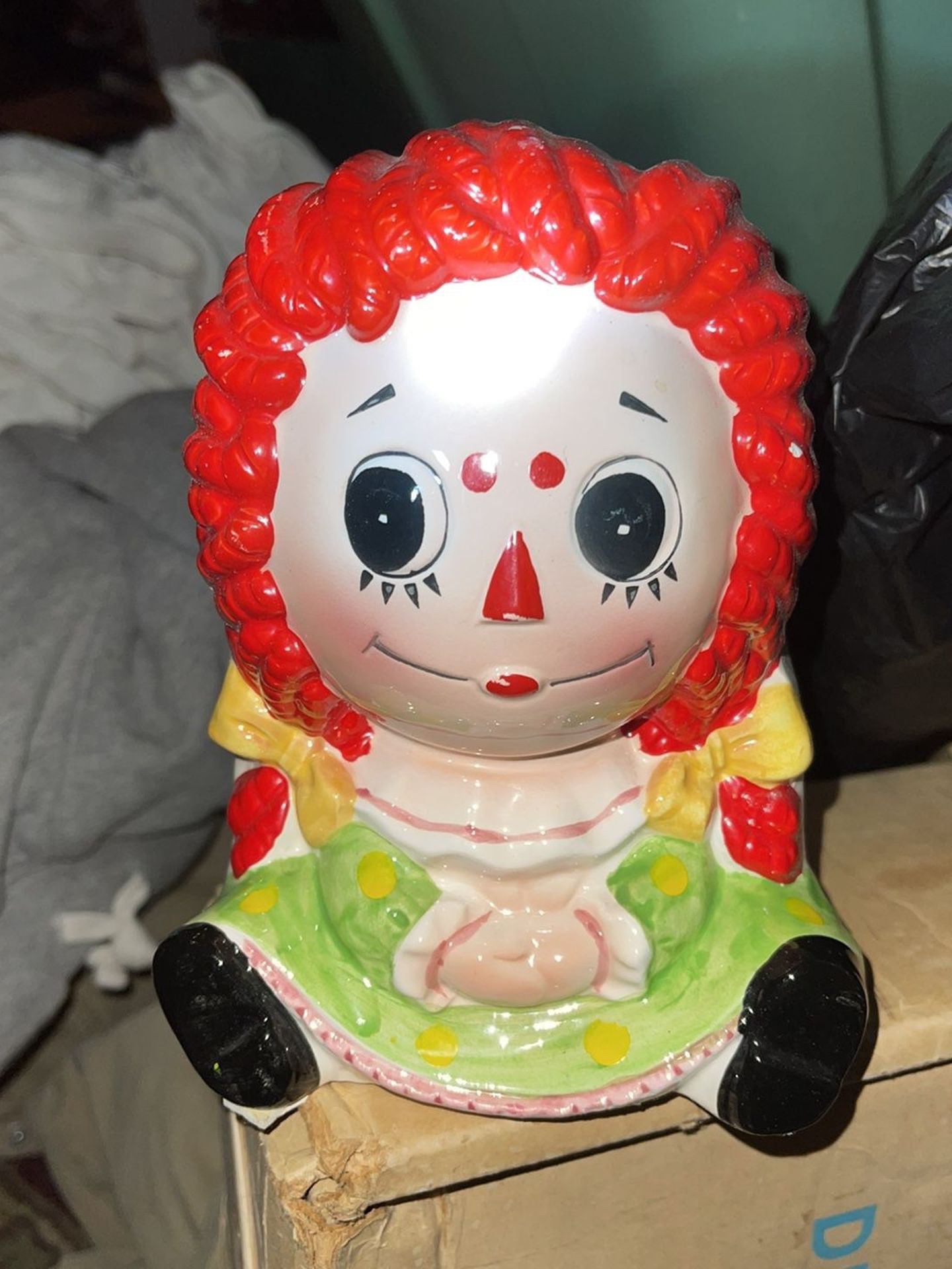 Vintage Raggedy Ann Ceramic Planter
