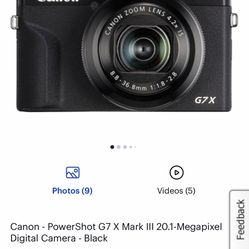 Canon Power shot G7x Mark lll