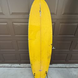 Yellow The Realm Surfboard 