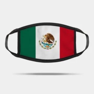 2 Pack Mexican Flag Mask