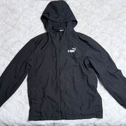 Puma Black Waterproof Jacket Size Small