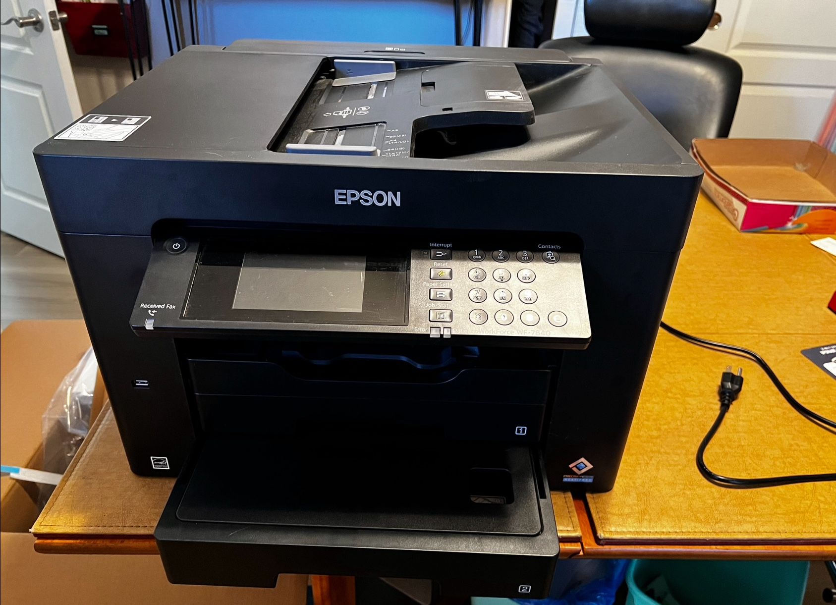 PRINTER - EPSON WORKFORCE WF7840 - Large format Prints On Oversized Paper