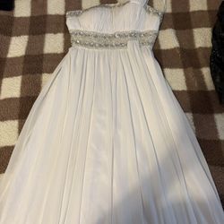 White Greek Goddess Style Dress 
