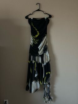 Commense Black Floral Dress