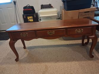 Console and 2 End Table Set